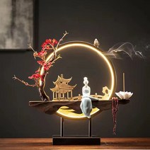 탁상용 인센스틱홀더 홈인테리어 레트로 캔들홀더, 8.왕정호등불환-홍매(진)가역류향을보냅니다