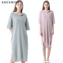 쉬즈미스 카라넥 슬릿 니트원피스