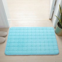 태닝머신 태닝기계 선텐기계 산호 양털 목욕 매트 욕실 러그 카펫 메모리 폼 흡수성 미끄럼 방지 세척 가능, 19 Light Blue_01 40x60cm