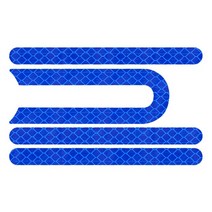 전동 스쿠터 킥보드 부품 악세사리전기 스쿠터 반사 스티커 휠 보호 쉘 경고 샤오미 M365 액세서리용 4, 03 BLUE