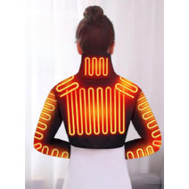 팔찜질기 어깨 팔뚝 발열 보호대 성인 오십견 통증 관절 난방 온열기 마사지기, 3XL, 여성용 보라색