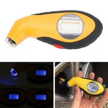 자동차 타이어 압력게이지무선 LD 디스플레이 오토바이 TPMS 타이어 온도 2 개의 외부 센서 모터 압력 모, 02 tire pressure guage