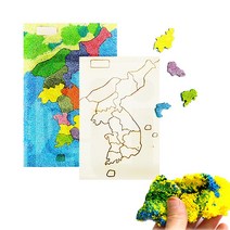 토단 대한민국 지도퍼즐 만들기 5인 세트 볼클레이, 볼클레이 포함