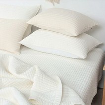 천솜이 이네스 초고밀도면 100수 피그먼트 사계절 알러지케어 순면베개커버(4×6), 베이지, 베이지