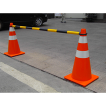 진입 금지 고깔 라바 콘 주차 자동차 차단봉 PVC 막대, 50cm 플라스틱 리프팅 링