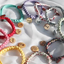 강아지 고양이 반려동물 목걸이 이름표 인식표, 나무팬던트, 50.라피아-빈티지네이비