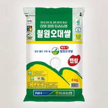 2022년 철원동송오대쌀 4kg 10kg 20kg 백미 햅쌀 맛있는 쌀, 철원동송오대 4kg