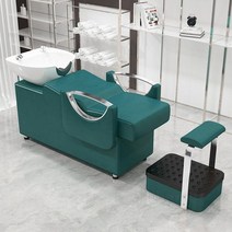 미용실의자 샴푸대 헤어샵 회전 의자 유럽 특별 샴푸 뷰티 미용실 고급 세미 리클라이닝 가벼, 12.B5green