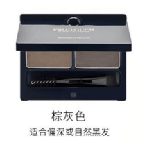 아이브로우 웨이크메이크 내추럴 메이크업 하드파우더 펜슬 2색 눈썹 파우더 방수 땀 방지, 4.5g, 2호 브라운 그레이 진한편 또는 내추럴블랙