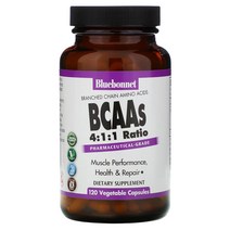 Bluebonnet Nutrition 블루보넷 BCAAs 4:1:1 비율 120정, BCAAs 4:1:1 Ratio 120정