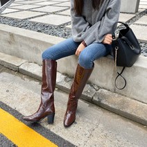 웨스턴 디커 와이드핏 스틸레토 롱부츠 7cm 3컬러