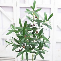 [바보사랑] 올리브 나무 열매 잎 가지 100cm 인조 조화 장식, 상세 설명 참조