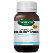 (호주/뉴질랜드) 1+1 Thompsons 톰슨 톰슨스 빌베리 12000mg 60캡슐 Bilberry