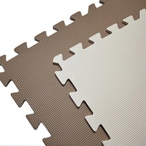홈짐 폼 바닥 매트 기숙사 단열 방음 층간 소음 운동, 베이지+브라운_60x60x1.2cm 1 조각