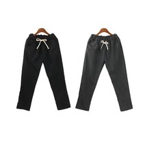 [624C]여자 가볍고 편한 바지 린넨소재 세미핏 캐주얼 팬츠★포장훼손반품불가★