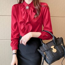 디아리스 프릴 블라우스 6598