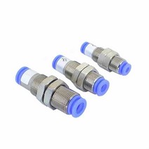 10pcs SMC KCE08-00 공압 벌크 헤드 튜브-튜브 어댑터, 한개옵션0