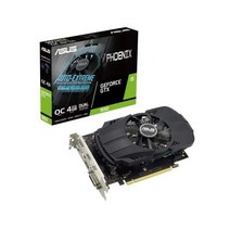 ASUS 피닉스 엔비디아 지포스 GTX 1650 OC 에디션 게이밍 그래픽 카드(PCIe 3.0 4GB GDDR6 메모리 HDMI 2.0 Display포트 1.4a DVI D 듀얼