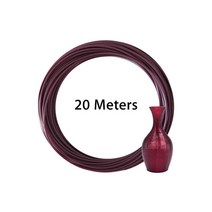 LeoPlas-1.75mm 10 및 20 미터 유연한 소프트 TPU 필라멘트 샘플 3D 프린터 소모품 인쇄 용품 고무 소재, 08 Wine Red 20m 60g