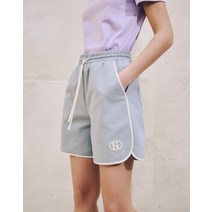 22SS 블루 로고패치 면 밴딩숏팬츠 HSPA2B520B1