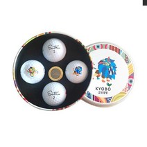 [RAΕ] 세인트나인 X 4구 TIN-111(인쇄비별도) 필드용디자인골프공 용선물세트 선물용 용공 용세트 ▷_4Ε470Ea, Εz_화이트, 은장