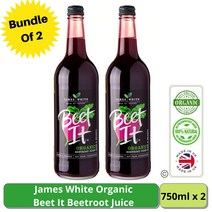 제임스화이트 영국산 유기농 NFC 비트(사과즙 혼합) 원액 주스 - 비트잇 750ml x 2병, 2개