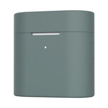 튼튼한 실리콘 이어폰 케이스 이어폰 s 2s를 위한 보호 덮개 Carabiner, Xiaomi Air 2 2s 용, 고품질 소프트 실리콘, 녹색