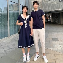 [케이지코리아]커플시밀러룩 유니크한 데이트룩 제주도여행 커플룩 신혼여행 커플룩