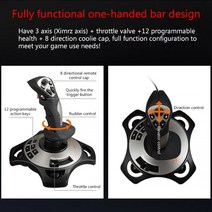 비행기조이스틱 비행 PXN-2113 비행 조이스틱 진동 게임 USB 충전 케이블 Windows 용 PC (2000/XP/7/8/VIST, 한개옵션1, 한개옵션0