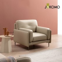 자코모 [SK단독+헤드레스트증정]바니 1인 이태리 천연면피 소가죽 소파, 모카