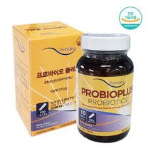 프로바이오플러스 혼합 유산균(프로바이오틱스) 100억 CFU/g 프락토 올리고당 식물성캡슐, 100캡슐, 4개