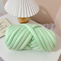 벨벳 빅얀 망고 실 자이언트 얀 뜨개질 가방 만들기 점보 뜨개질 배우기 핸드니팅 250g, 1, 민트 그린 직경 2.5cm
