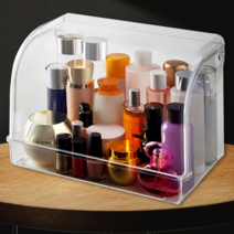 [대용량] 고급스러운 아크릴 투명 화장품 정리함 특대형, 마음다마 화장품 정리대 정리함 보관함, 1개