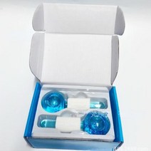얼굴마사지기구 크리스탈 볼 페이셜 쿨링 아이스 글로브 2 개/박스 워터 웨이브 얼굴 및 눈 마사지 스킨 케, 02 2PC with glitter, 02 2PC with glitter