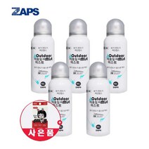 잡스 모기기피제 아웃도어미스트 100mlx5개 야생진드기 모기 작은소피참진드기, 1세트, 100ml