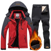 여성 스키 복 방수 스노우 보드 자켓 바지 따뜻한 겨울 스노우 코트 마운틴 윈드 브레이커 후드 비옷 여성 스키 복장