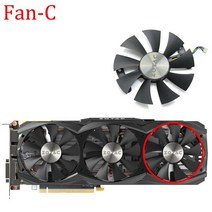 85MM GA91S2U 4 핀 쿨러 팬 ZOTAC GTX980Ti Ti AMP 6GB TITAN ARCTICSTORM 그래픽 비디오 카드 냉각, 03 Fan - C