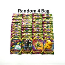 포켓몬 영어 검과 방패 진화 하늘 부스터 디스플레이 Eevee Charizard Vmax 박스 36 팩 카드 게임 컬렉션 완구, B-4 Bag
