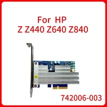 HP Z Z440 742006 640 서버 워크 스테이션 터보 드라이브 M.2 PCI-E 솔리드 스테이트 드라이브 어댑터 카드, 한개옵션0