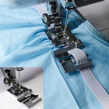 바느질 도구 레이스 스티치 탄성 직물 가정용 재봉틀 발 노루발 DIY 재봉 액세서리, 단일옵션