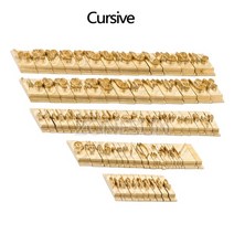 불박기 가죽 도장 Zonesun 5710cm t-슬롯 알파벳 숫자 기호 가죽 스탬핑 철, 필기체의 전체 세트