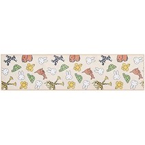 미피 러그 매트 발매트 앰프 동물 주방 약 아이보리, 약 45×180cm
