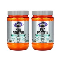 NOW Foods 나우푸드 완두콩 단백질 순수 무맛 프로틴 파우더 12 온스 (340g) 2팩, 1개