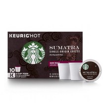 Starbucks 스타벅스 수마트라 큐리그 커피캡슐 총 60개입 Sumatra Dark Roast Keurig, 10개 x6박스 ,총 60개입