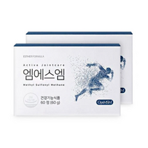 여에스더 MSM 엠에스엠 에스더포뮬러 여애스더 여예스더 여에스터 관절 영양제 약1개월분 60정 NSM 엔에스엠 식이유황, 2개