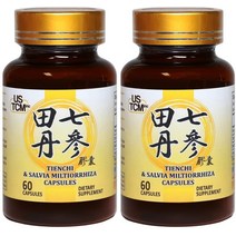 전칠삼 티엔치 & 단삼 미국제조 500mg 60캡슐 2개