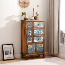 고가구 예단자개함 자개 장농 서랍장 나비장 약장 공예, C.Z011 구운색4단