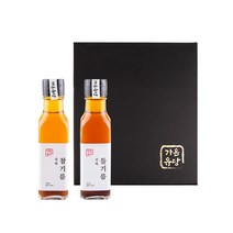 우리동네 방앗간 명절선물세트 (국산참기름200ml + 국산들기름200ml + 국산볶음참깨 100g 중 택2), 국내산 참기름200g+생들기름200g 세트