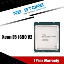 CPU Intel Xeon E5 1650 V2 3.5GHz 6 코어 12Mb 캐시 소켓 2011 CPU 프로세서 인텔 제온, 한개옵션0