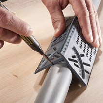 20cm 목공 다각측정 점선긋기 연귀자 앵글 각도 금긋기 목공 마킹각도자, 선긋기 각도 연귀자 1개, 1개